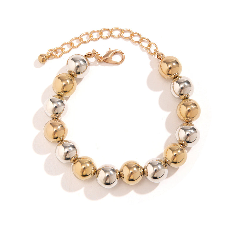 Punk Large Beads Short Necklaces