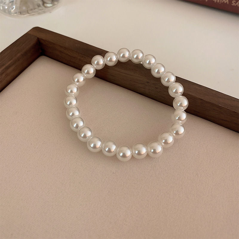 Elastic Plastic Pearl Bracelets