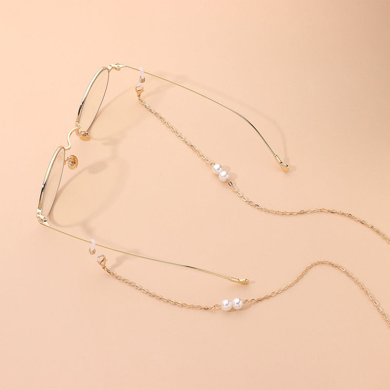 Pearl Eyeglass Chain Beaded Sunglasses Neck Holder