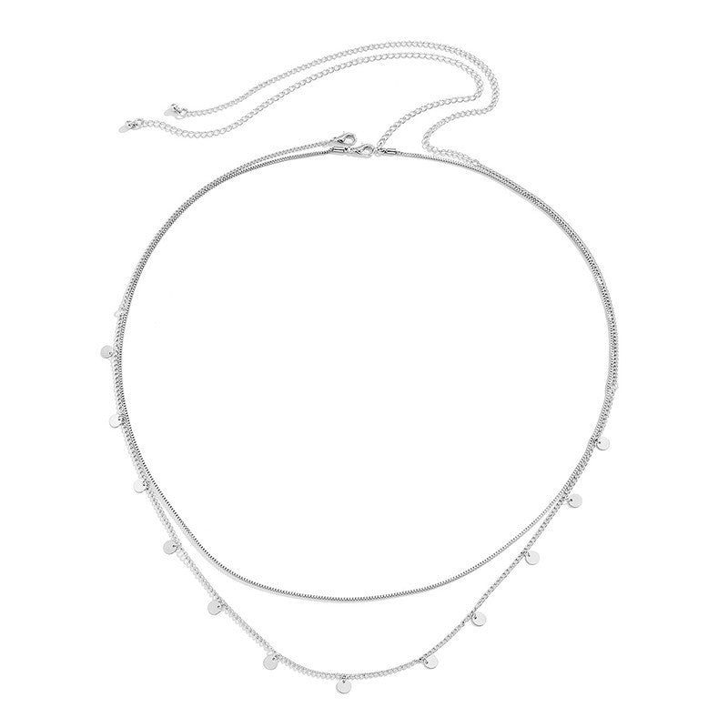 Disc Bead Chain Waist Chain for Women Body Jewelry