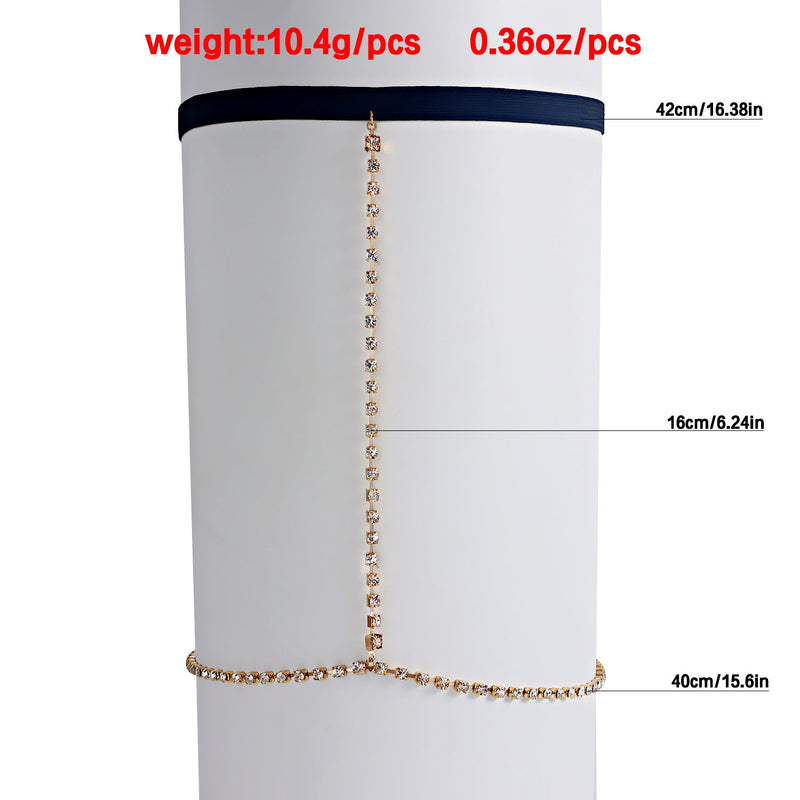Fashion Rhinestone Thigh Chain
