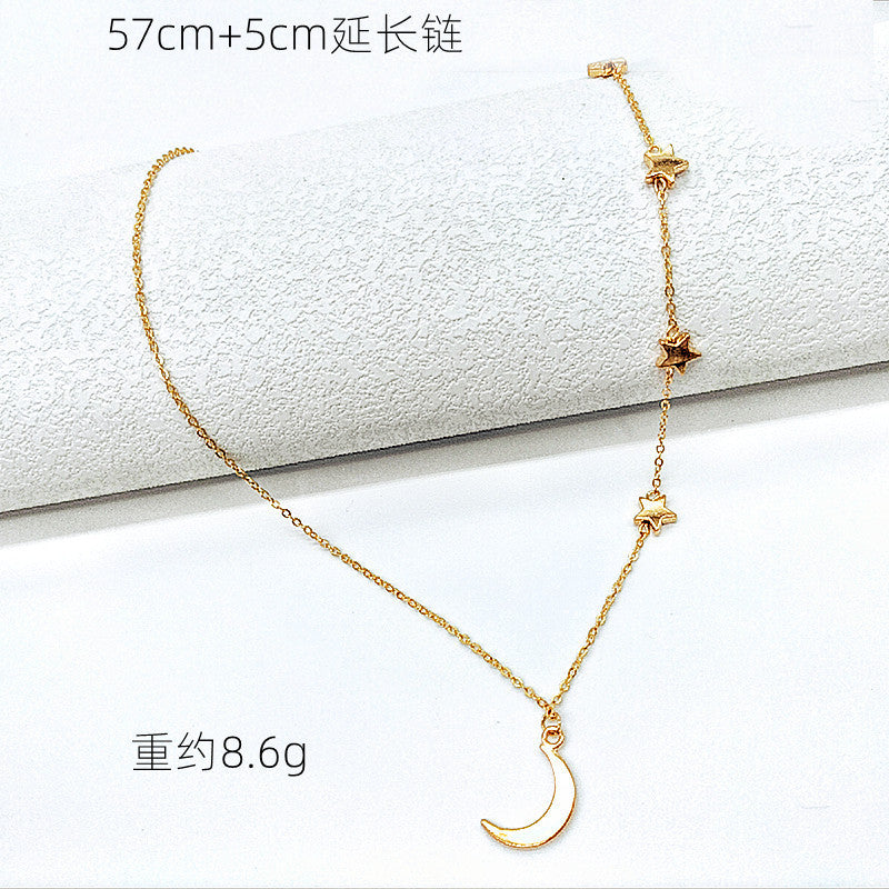 Crescent Moon Pendant Necklace