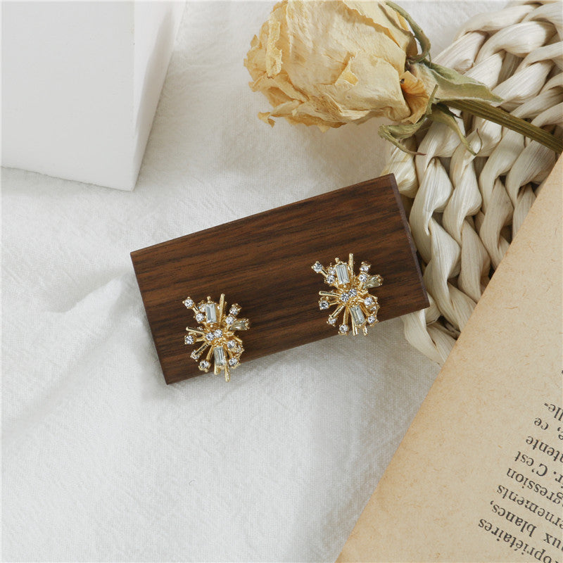 Rhinestone Firework Stud Earrings