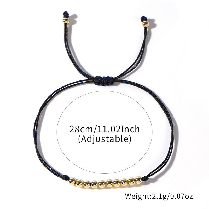 Tiny Metallic Beaded Women String Bracelets