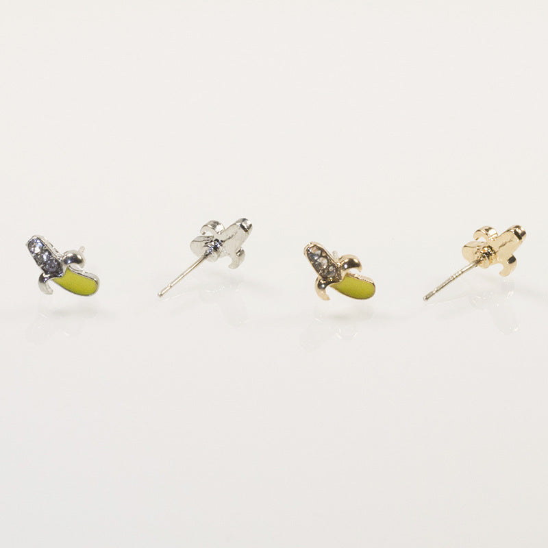 Banana love stud earrings set