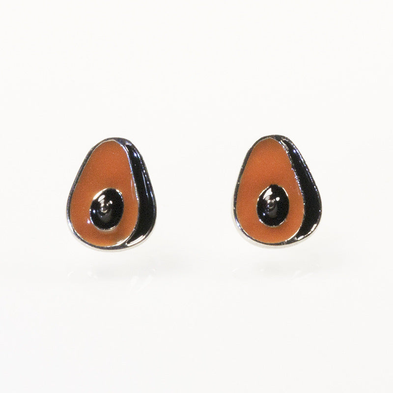 Enamel Fruit Earrings