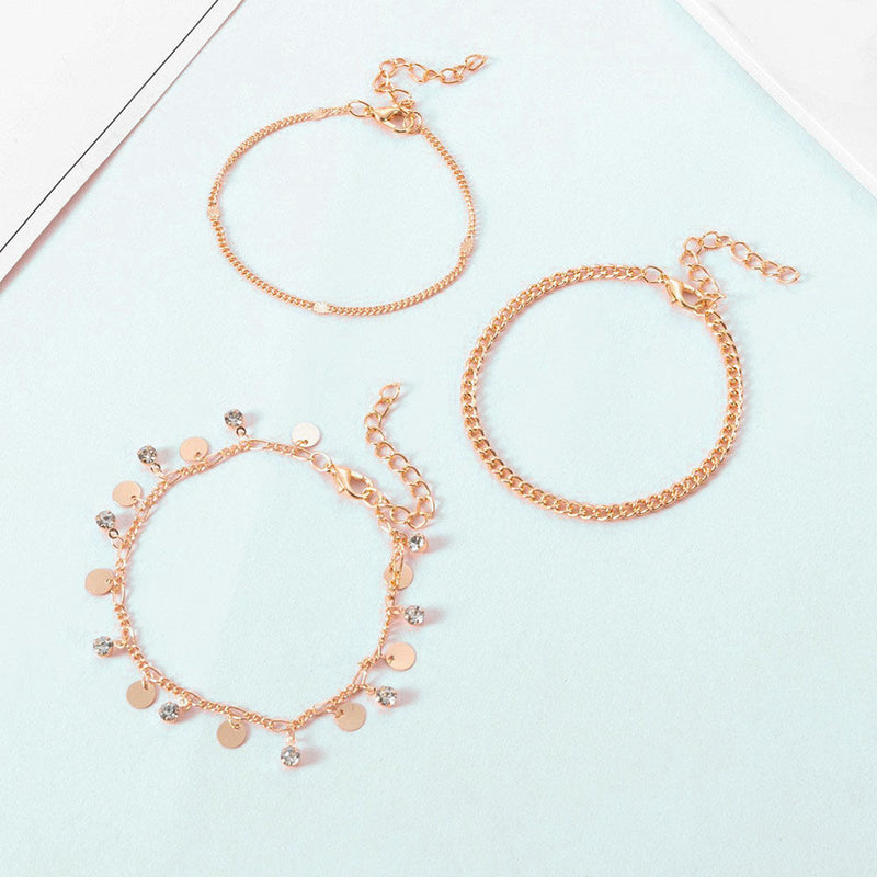 Disc Beaded Layer Bracelet