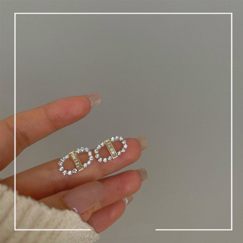 Double Round Stud Earrings for Women