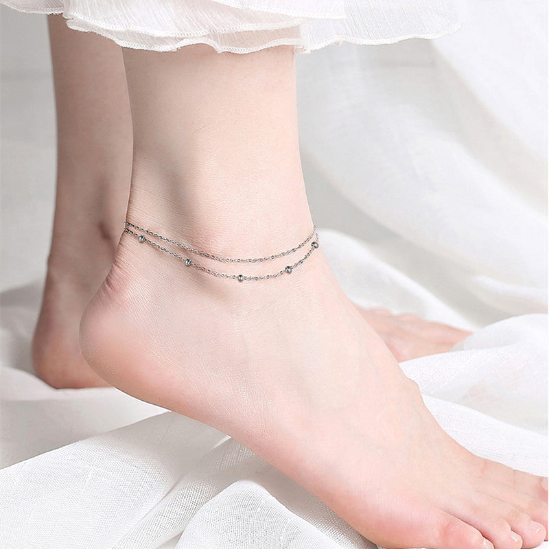 Summer Foot Jewelry Cable Chain Anklets for Women