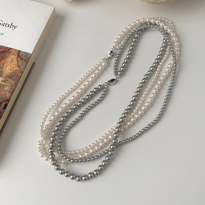 Twist Pearl Choker Necklace Fashion Jewelry