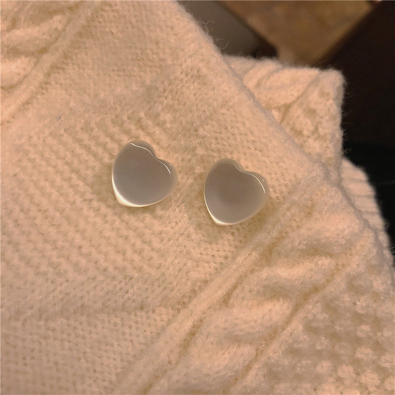 Cute love Heart Stud Earrings for Women