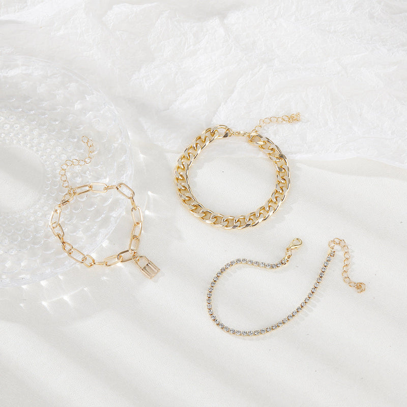 Hip Hop Punk Bracelet Set