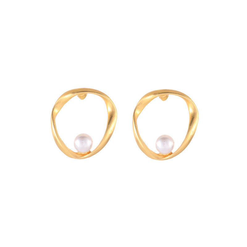 Circle Geometric Round Earrings for Women