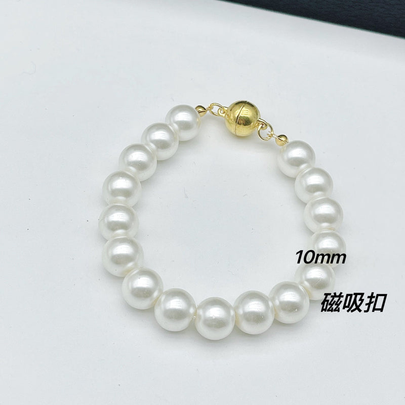 Glass Pearl Bracelet Woman Magnet Clasp