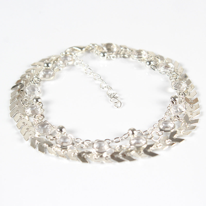 Anklet Jewelry Multi Layer Alloy Chain Foot Bracelet
