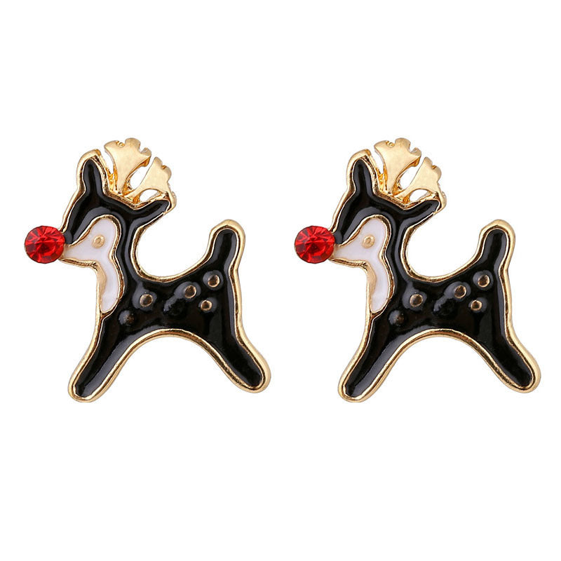 Cute Deer Christmas Gift Earrings