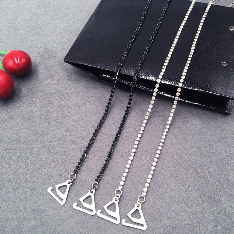 Metal Invisible Bra Straps with Rhinestone Comfortable Shoulder Underwear Accessories