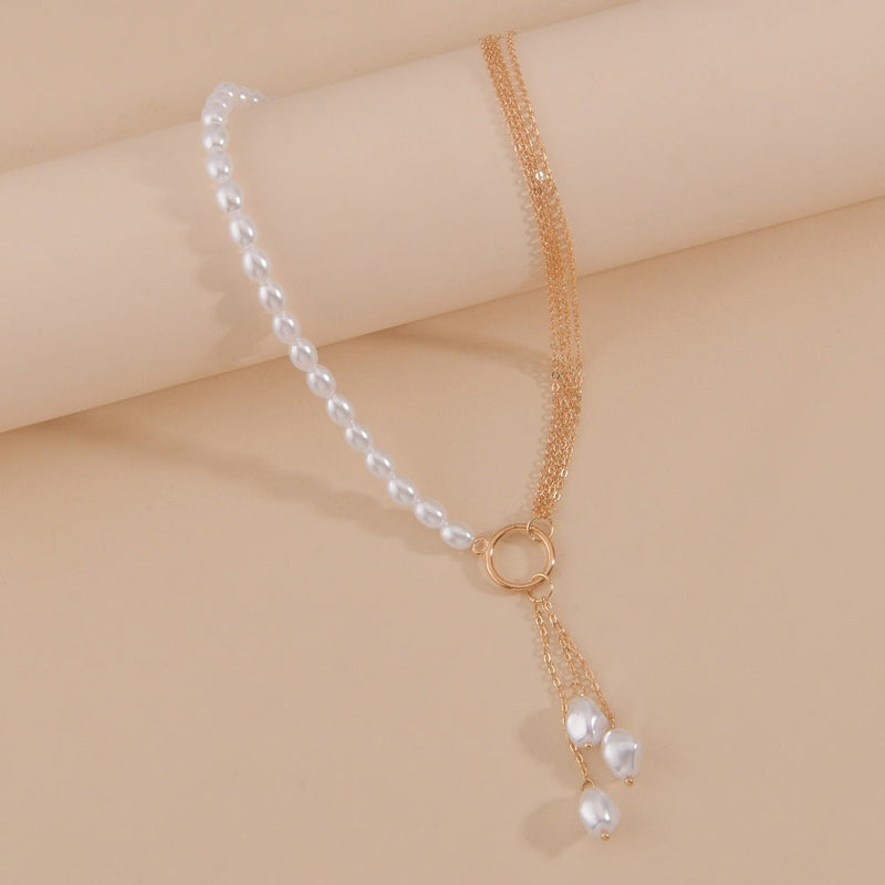 Baroque Irregular Pearl Pendant Necklace