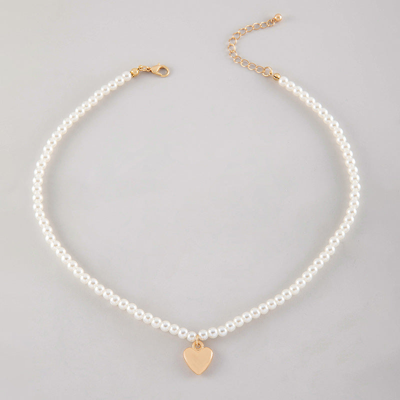 Love Pendant Pearl Necklace