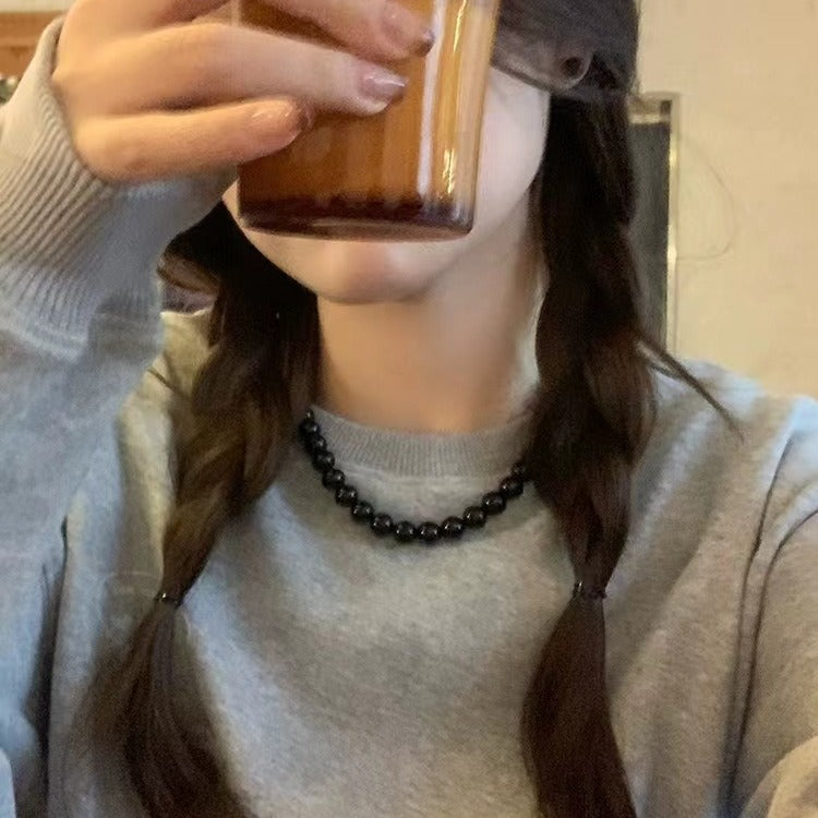 Gemstone agate Beaded Statement Necklace