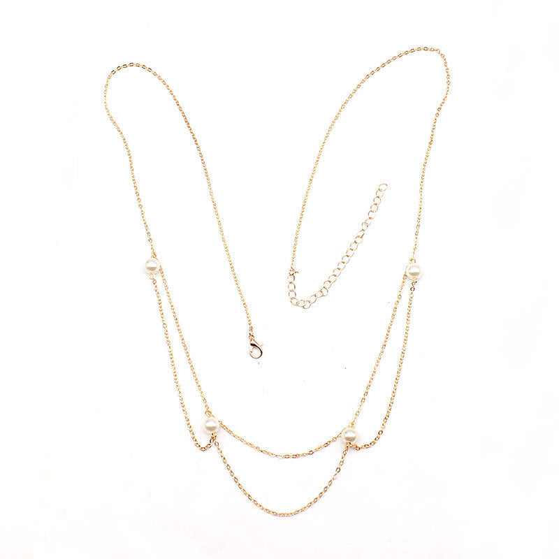 Bohemian Pearl Layer Body Chain