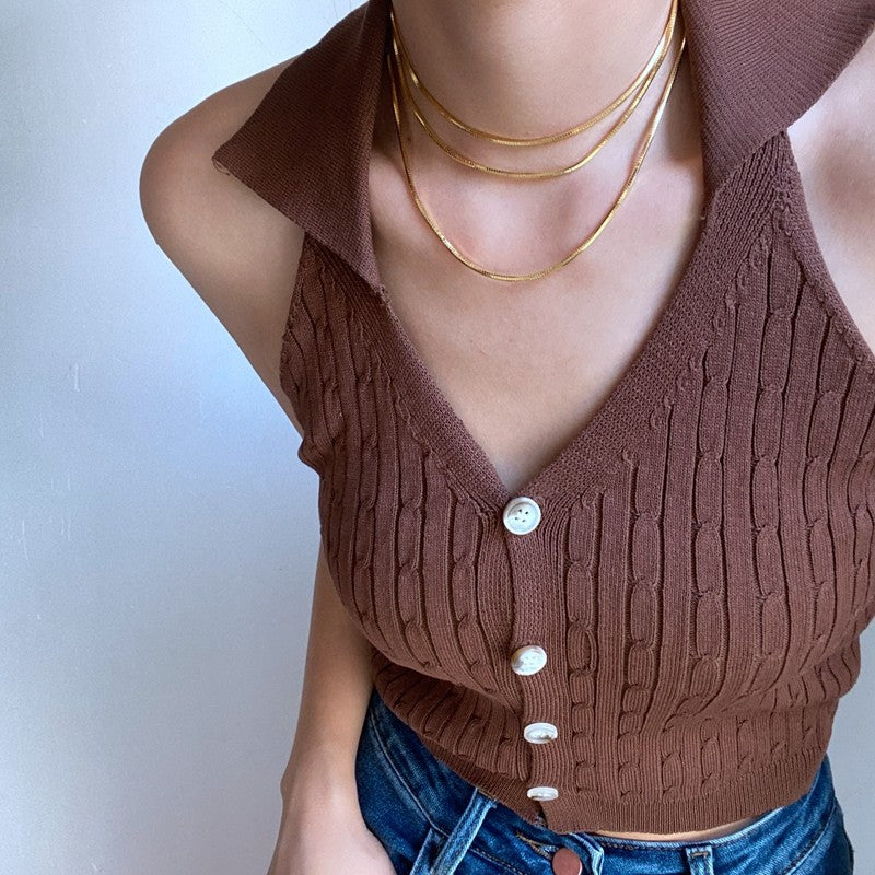 Multi layered Long Chain Sweater Necklace