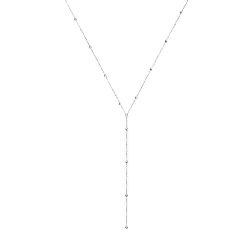 Handmade Round Ball Beads Long Chain Necklaces