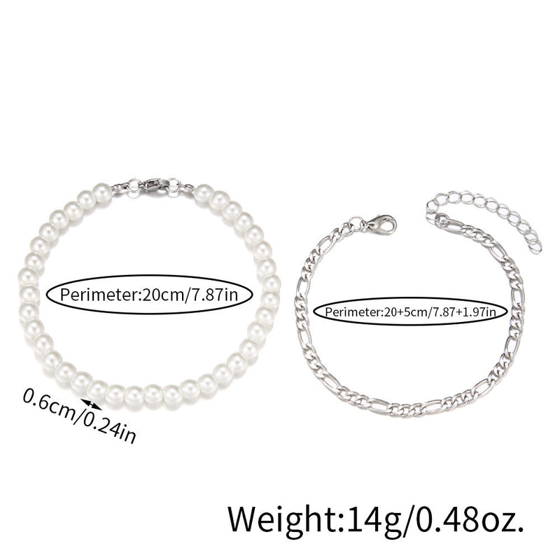 Pearl String Chain Bracelet