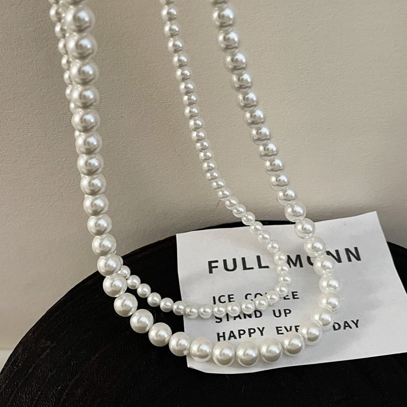 Beaded Jewelry Artificial Traditional Round Pearl Necklace