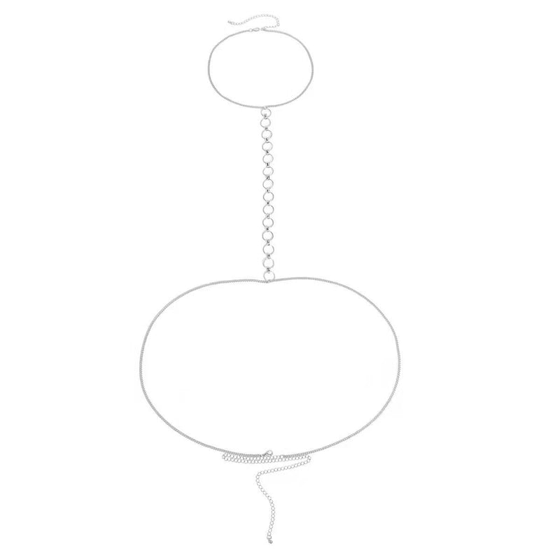 Fashion Breast Chain Circle Ring Body Chain