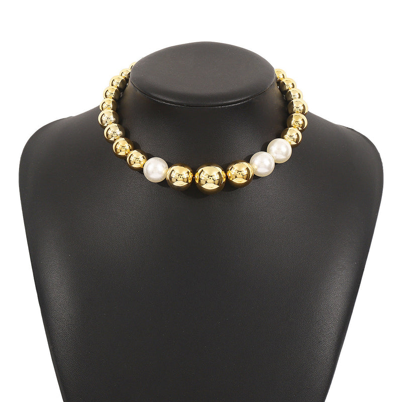 Punk Large Beaded Short Necklaces