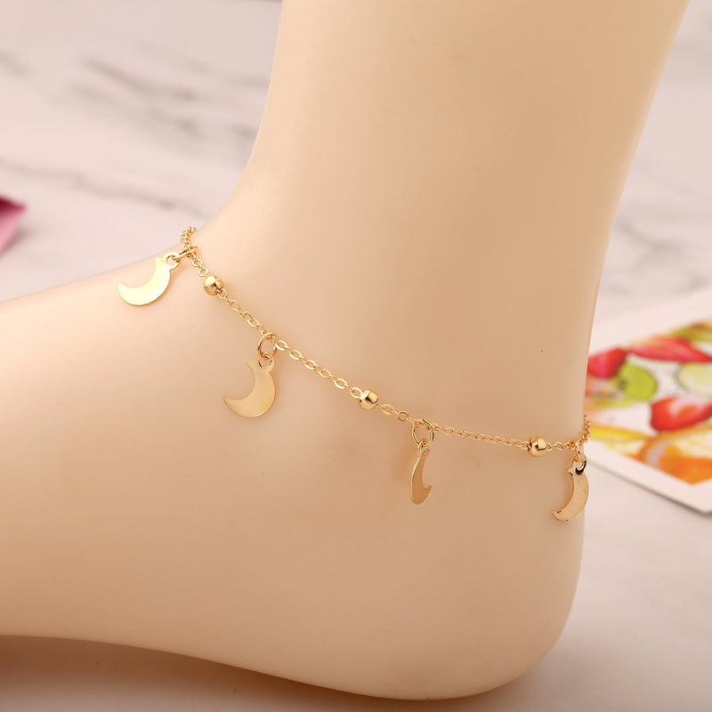 Moon Charm Foot Bracelet