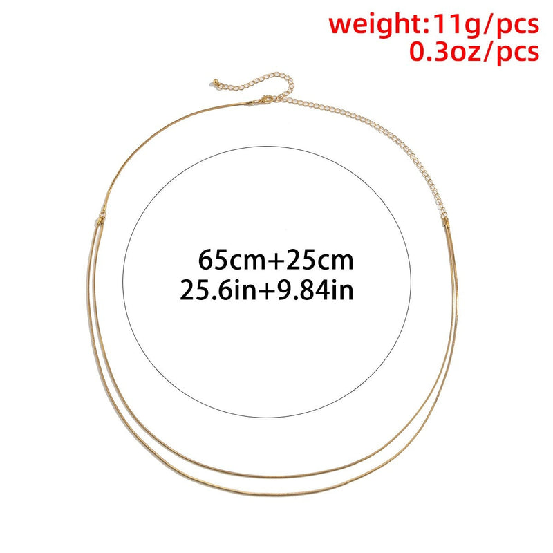 Double Snake Chains Body Chain for Women