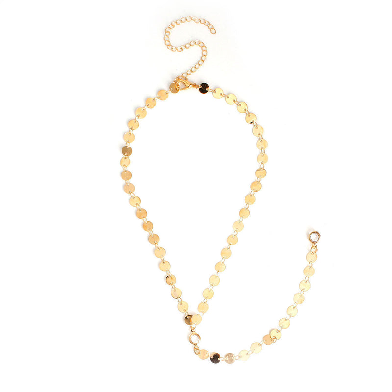 Disc Chain Necklace for Women