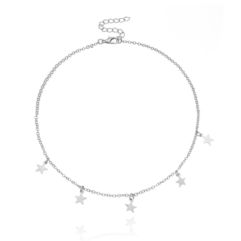 Lucky Star Tassels Choker Necklace