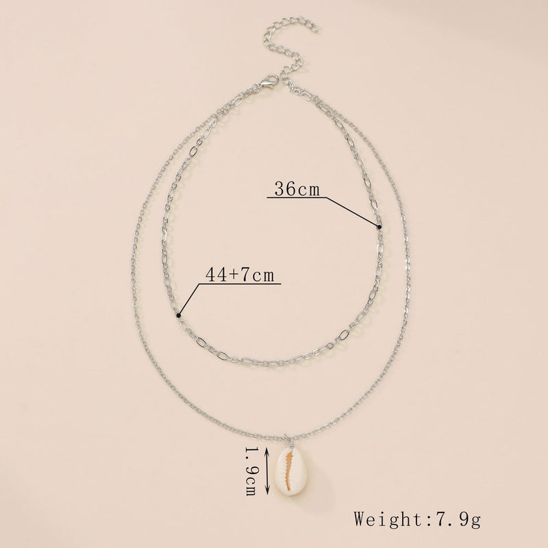 Layered Shell Necklace for Women