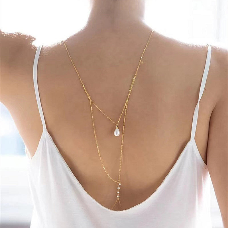 Back Chain Lady Multi-Layer Necklace