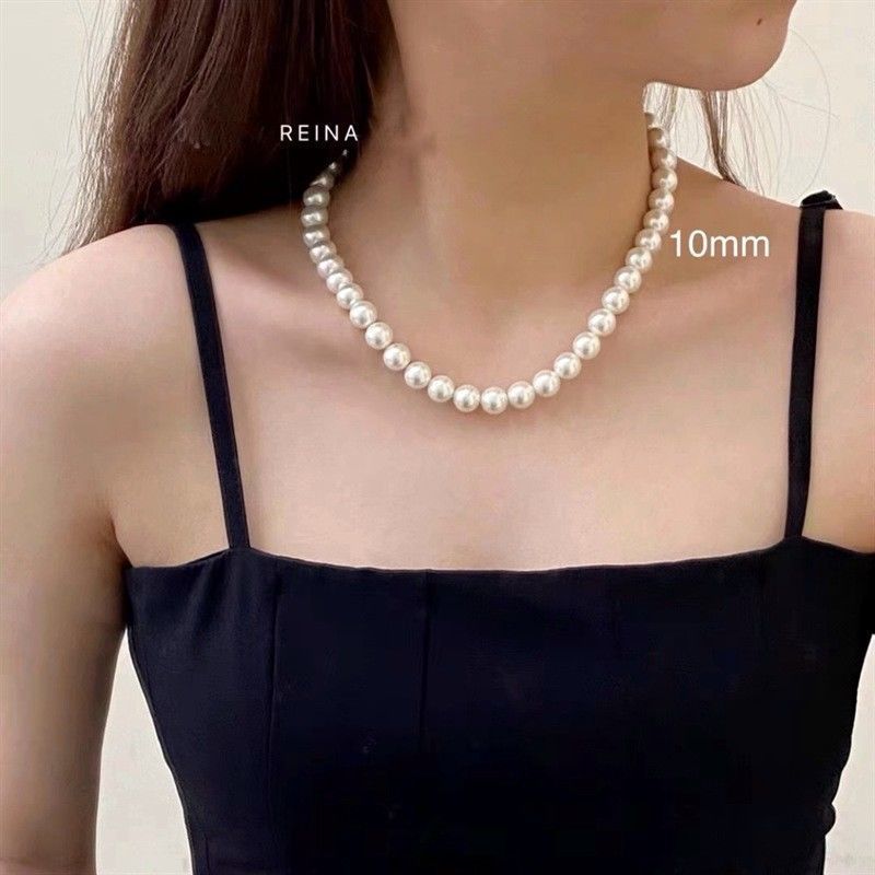 Wedding Pearl Necklace for Women White Womens Pearl Choker Necklace