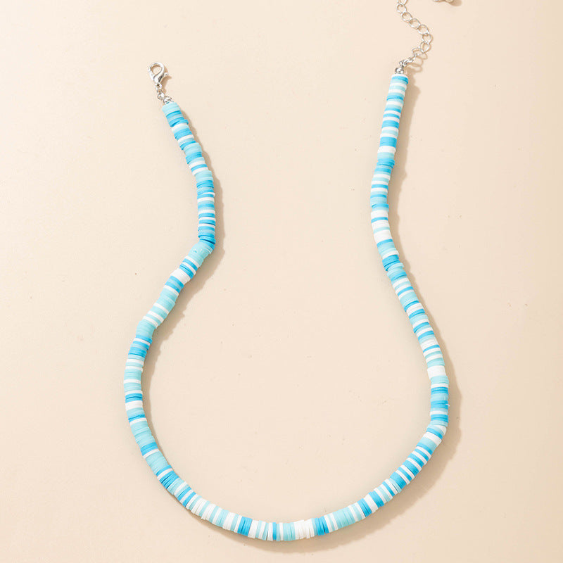 Small Colorful Soft Clay Necklace