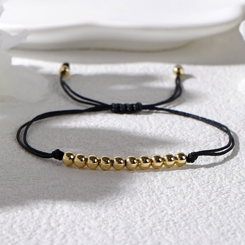 Tiny Metallic Beaded Women String Bracelets
