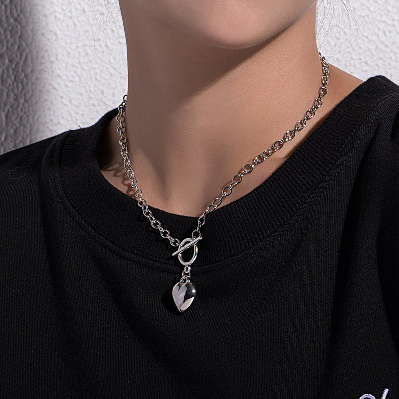 Heart Pendant Chain Necklace