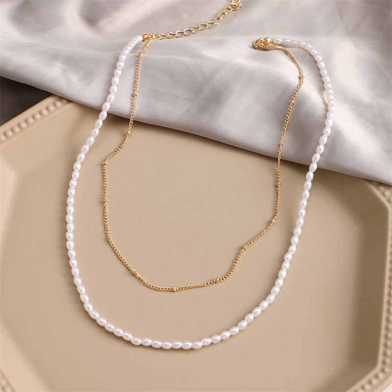 Trendy Multilayer Elegant Pearl Necklaces