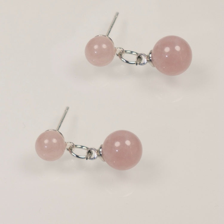 Multicolor Natural agate Raw Stone Earrings