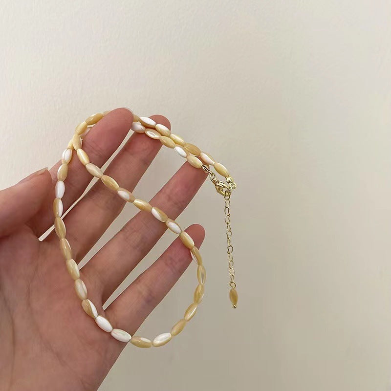 Shell String Choker Necklace
