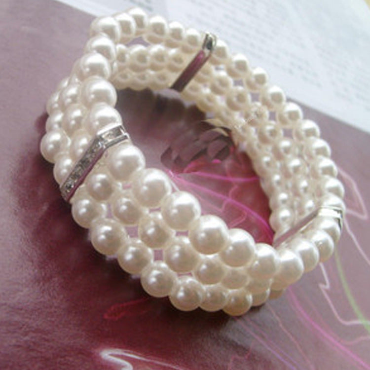 3 row Pearl Bracelet