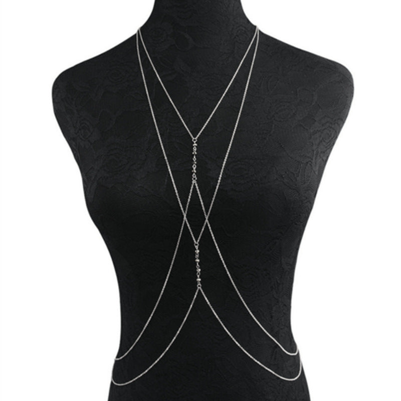 Sexy Geometric Multilayer Tassel Jewelry Body Chain