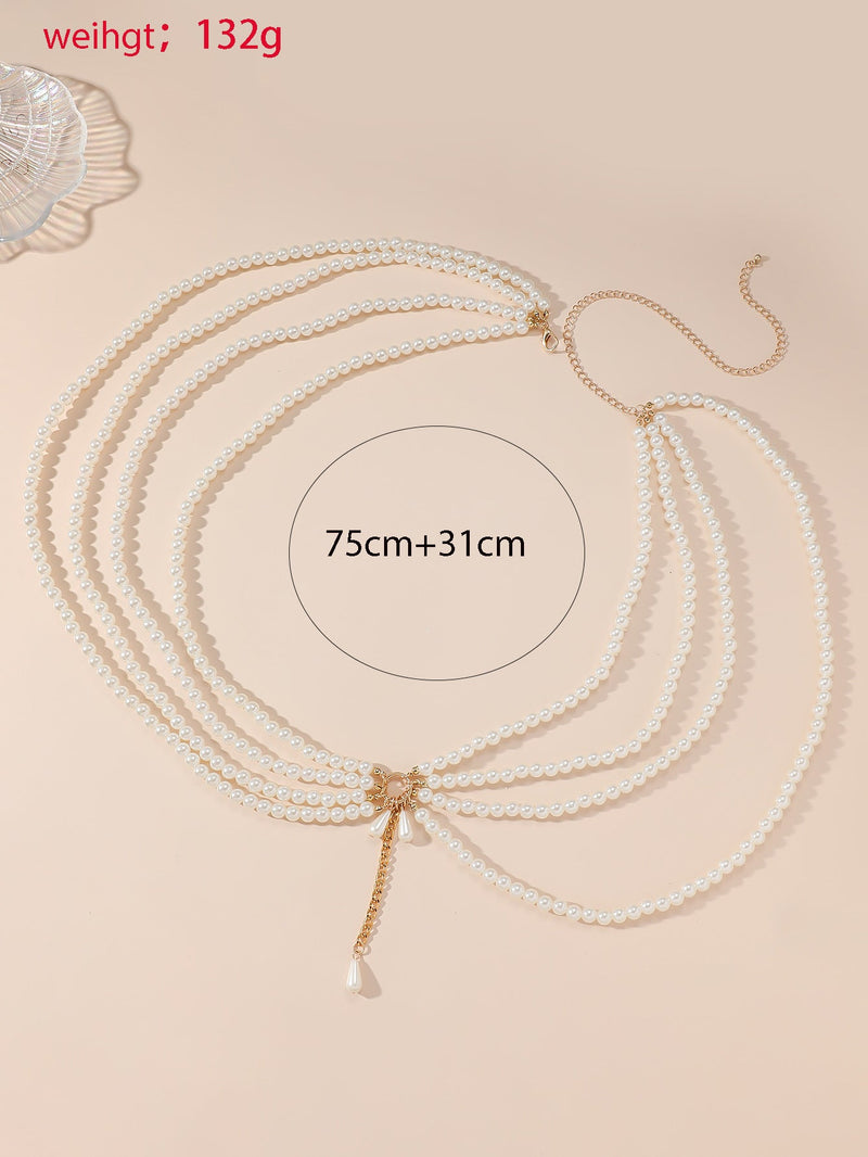 Multi-Layer Pearl Belt New Bead Skirt Chain