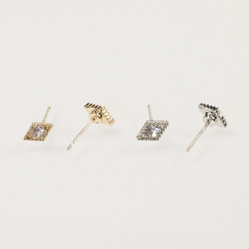 Avocado coconut tree stud earrings set