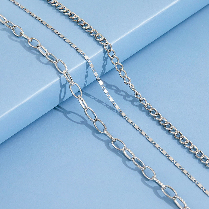 Hip Hop Jewelry Layer Chain Necklace