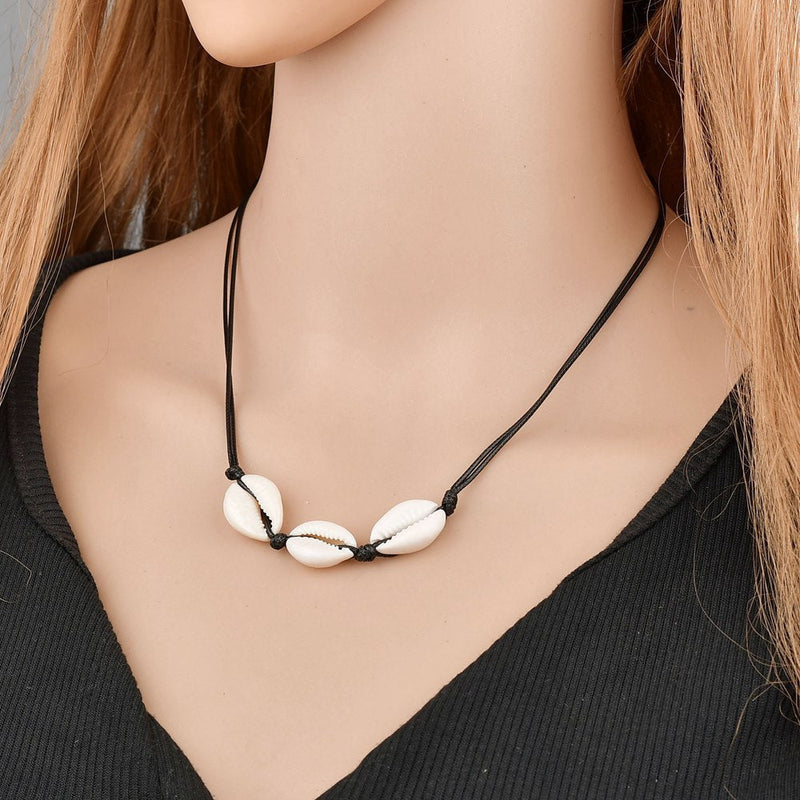 Beach Bohemia Natural Cowrie Seashell Jewelry
